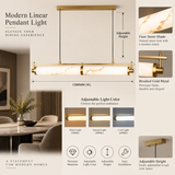 1000MM Faux Marble LED Light Chandelier Lighting Lamp