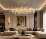 1800MM Long Golden Fall Crystal Chandelier