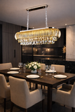 800x300 MM Crystal LED Chandelier for Living Dining Room Light