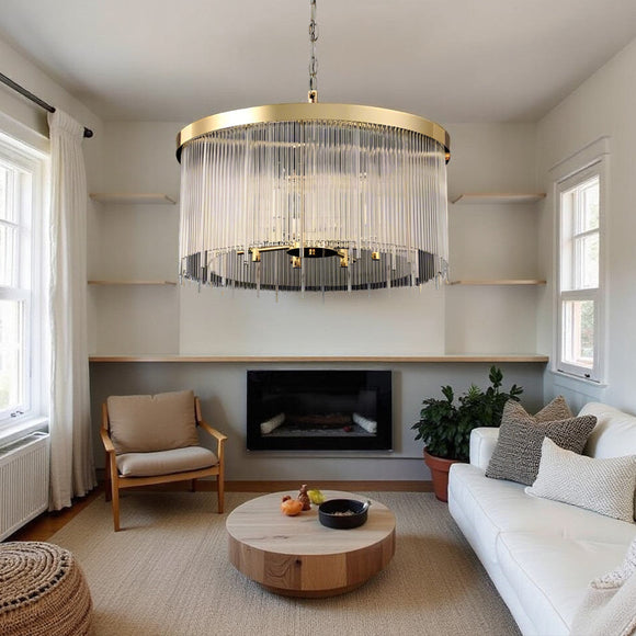 600 MM Crystal Gold LED Chandelier for Living Dining Room Light- Warm White (Copy)