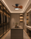 24 Inch Low Profile Ceiling Light with Fan LED Chandelier