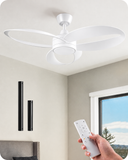 42 Inch Wind lamp ceiling fan remote Controlled - White