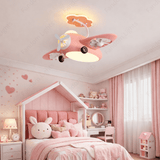 Helicopter Dual Rotating Blade Ceiling Light with Fan LED Chandelier - Warm White