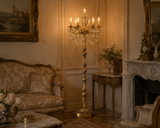 Italian 7 Light Brass Floor lamp Living Room Lighting Standing lamp