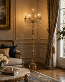 Italian 7 Light Brass Floor lamp Living Room Lighting Standing lamp