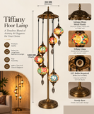 TIFFANY FLOOR LAMP LIVING ROOM LIGHT FOR HOME LIGHTING STANDING LAMP