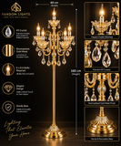 Italian 6 Light Floor lamp Living Room Light for Home Lighting Standing lamp