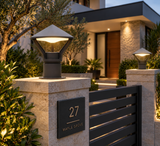 Modern Pillar Light Gate Lamp Lantern Post E27