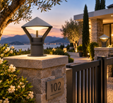 Modern Pillar Light Gate Lamp Lantern Post E27