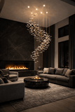 Shell DOUBLE HEIGHT STAIR CHANDELIER
