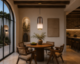 Frost Tint Glass Pendant Light for Bedside Hanging Light