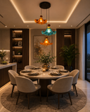 3 Light Color Glass Pendant Ceiling Hanging Light