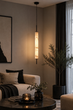 Led Gold White Faux Stone Hanging Pendant Ceiling Light