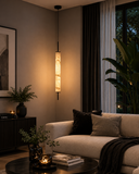 Led Gold White Faux Stone Hanging Pendant Ceiling Light