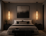 Led Gold White Faux Stone Hanging Pendant Ceiling Light