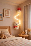 Resin Lamp with Bunny Kids Room Wall Light