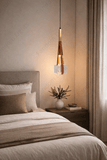 led Leather Tan Belt Hanging Pendant Ceiling Light