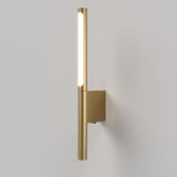 400MM LED Electroplated Gold Long Metal Wall Light with Spot Bedside Light - Warm White