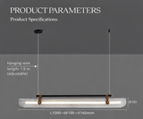 1000MM Black Acrylic LED Light Chandelier Lighting Lamp Cord Pendant Lamp