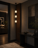 Led Black White Marble Hanging Pendant Ceiling Light