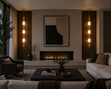 Led Gold White Marble Hanging Pendant Ceiling Light