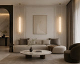 Led Gold White Faux Stone Hanging Pendant Ceiling Light
