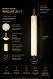 Led Gold White Faux Stone Hanging Pendant Ceiling Light