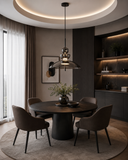 Smoke Tint Glass Pendant Light for Bedside Hanging Light