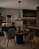 Smoke Tint Glass Pendant Light for Bedside Hanging Light