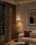 Frost Clear Glass Pendant Light for Bedside Hanging Light
