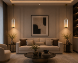 Frost Clear Glass Pendant Light for Bedside Hanging Light