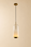 Frost Clear Glass Pendant Light for Bedside Hanging Light