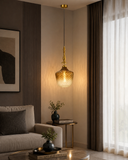 Champagne Glass Pendant Light for Bedside Hanging Light