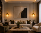 Champagne Glass Pendant Light for Bedside Hanging Light