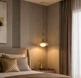 Champagne Glass Led  Light for Bedside Hanging Light