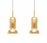 Champagne Glass Pendant Light for Bedside Hanging Light