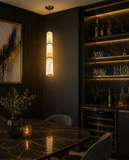 Led Gold White Marble Hanging Pendant Ceiling Light