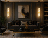 Led Gold White Marble Hanging Pendant Ceiling Light