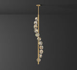 14 LIGHT LED GOLD Sturdy GLASS PENDANT LAMP CEILING LIGHT FOR HOME AND OFFICE - WARM WHITE