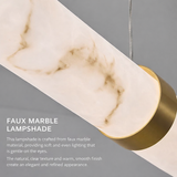 1200MM Faux Marble LED Light Chandelier Lighting Lamp