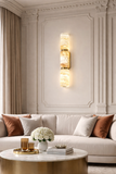 LED Stone Gold Frost Wall Light Living Dining Bedside Light