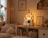 Castle Desk Table Lamp Gold Base for Kids Room