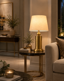 Gold Table Lamp with Shade