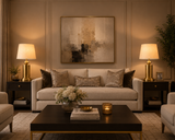 Gold Table Lamp with Shade