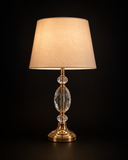 Gold Crystal Table Lamp with Shade