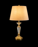Gold Crystal Table Lamp with Shade