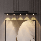 5 Light Led Black Body LED Wall Lights Mirror Vanity Picture Lamp