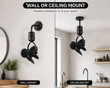 BLACk WALL FAN  WITH BLACK COLOR BLADE
