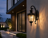 Black Outdoor Wall Light Fixture Wall Lights with Glass Shade