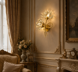 LED Modern Crystal Electroplated Gold Wall Light